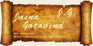 Jasna Gotovina vizit kartica